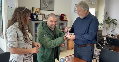 Δήμαρχος Σητείας: Συνάντηση με τον πρωταθλητή ΑΜΕΑ Μιχάλη Λεμονή