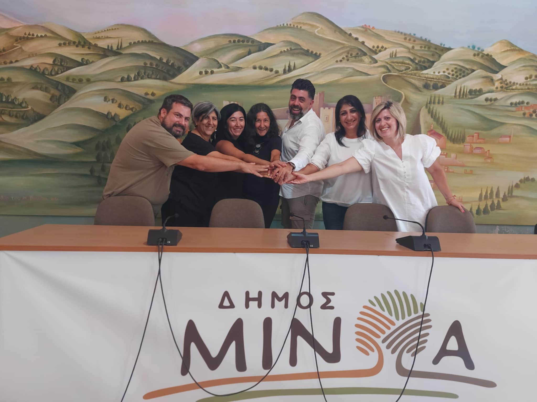 Πρώτη κοινή σύσκεψη για τη «Μινωική Διαδρομή» –Σύμπραξη των Δήμων Μινώα, Οροπεδίου Λασιθίου και Χερσονήσου
