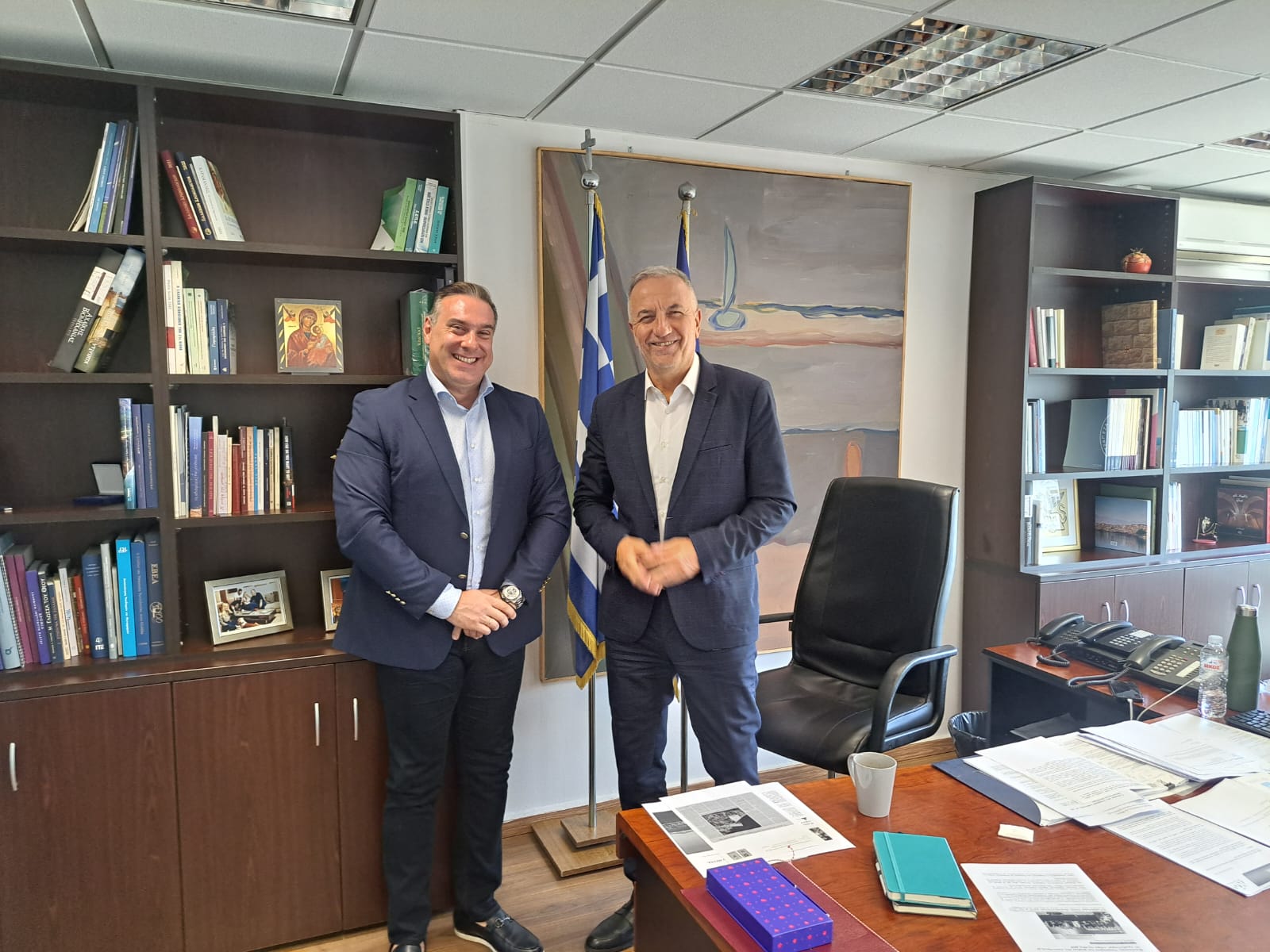 Συνάντηση Αντιπεριφερειάρχη Γ. Ματαλλιωτάκη με τον Υφυπουργό Ανάπτυξης Σ. Καλαφάτη
