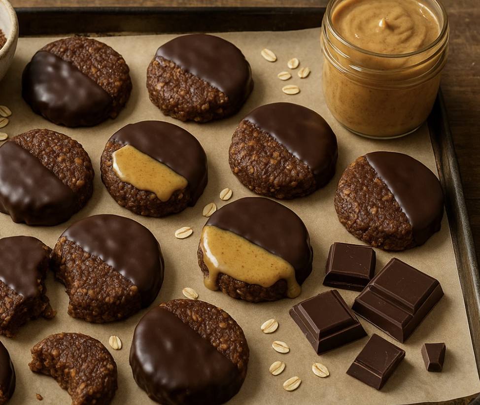 Το γλυκό της ημέρας: Μπισκότα χωρίς ψήσιμο με χαρούπι