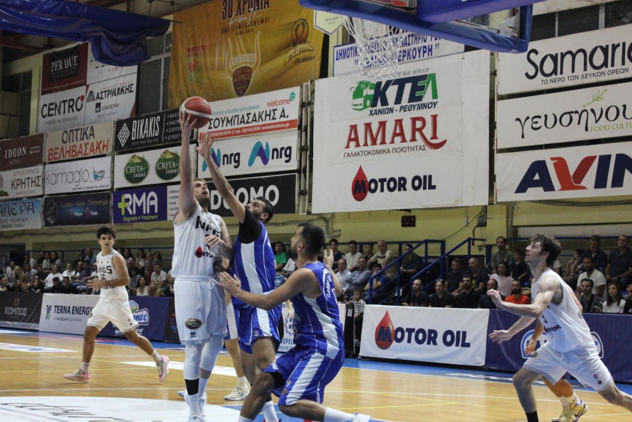 Μπάσκετ: Με… το αριστερό το Ρέθυμνο Cretan Kings στην επιστροφή του στις Εθνικές κατηγορίες