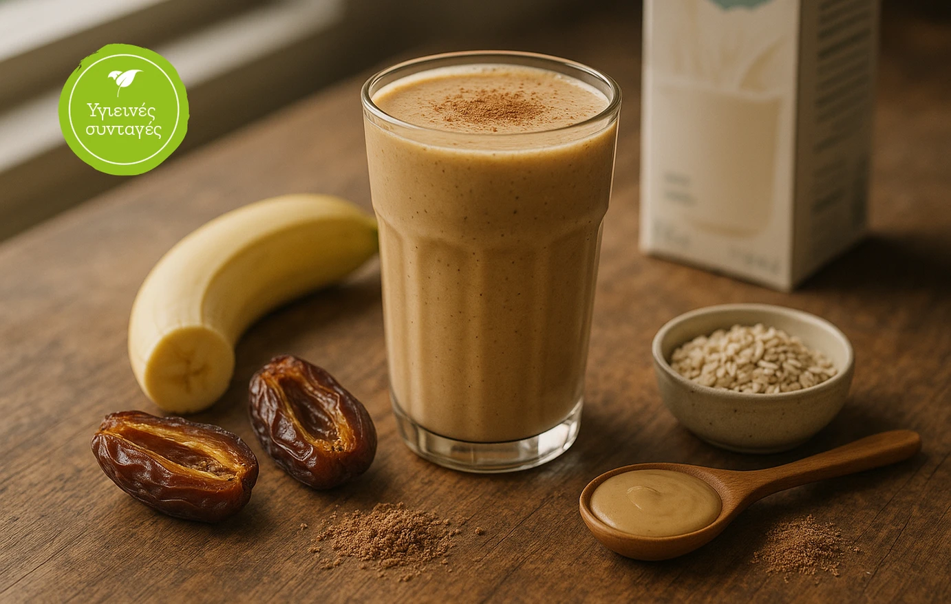 Το γλυκό της ημέρας: Smoothie με μπανάνα και χουρμά