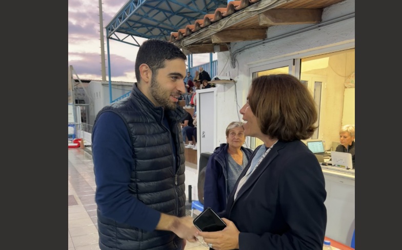 Ο Κωνσταντίνος Κεφαλογιάννης στην έναρξη της κολυμβητικής περιόδου στο Ε.Α.Κ.Η.