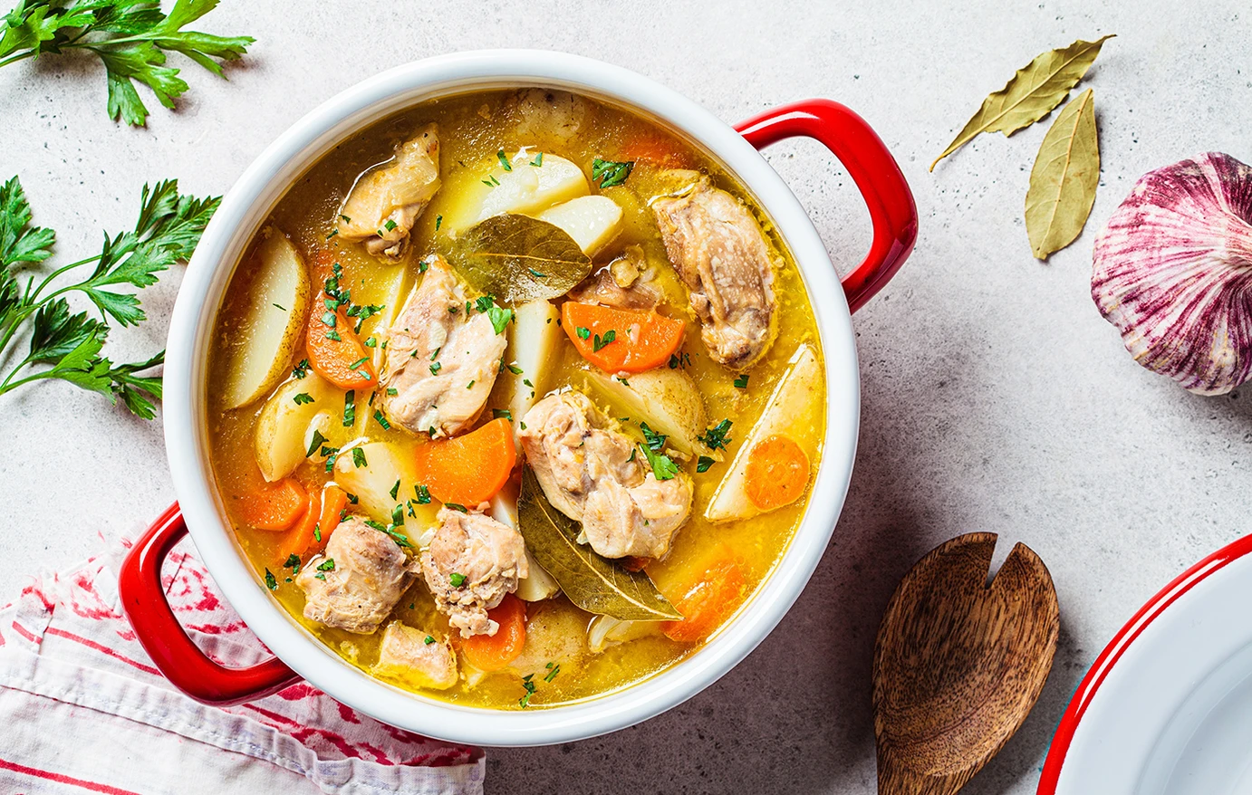 Τι θα φάμε σήμερα; Κοτόσουπα με λαχανικά