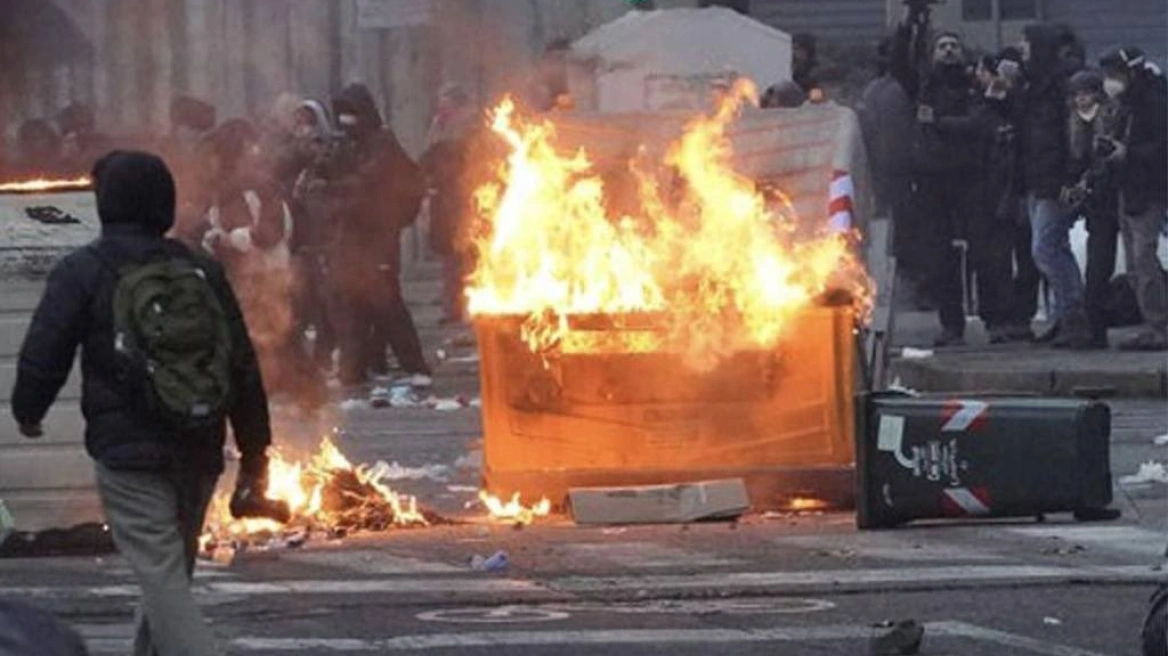 Επεισόδια και τραυματίες σε διαδήλωση ακροαριστερών στο Τορίνο