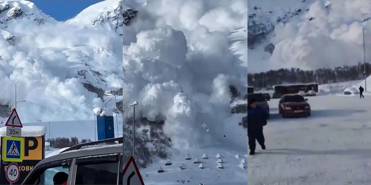 Τρομακτική χιονοστιβάδα «καταπίνει» χιονοδρομικό στο ψηλότερο βουνό της Ευρώπης (βιντεο)