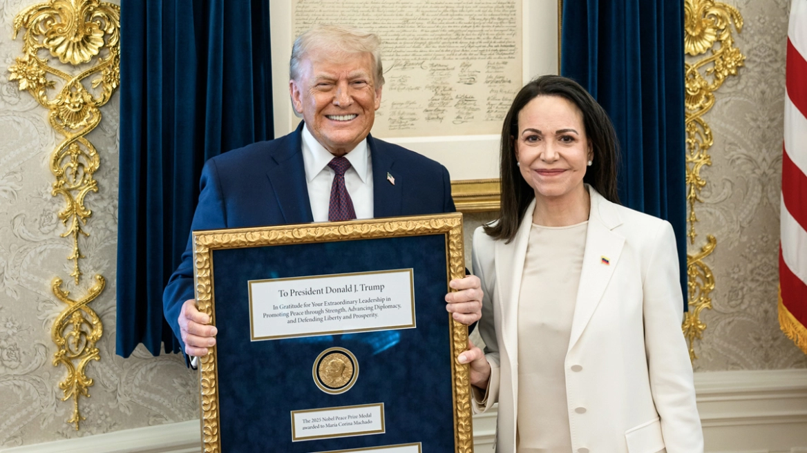 Πάγος από το Ίδρυμα Νόμπελ για το «δώρο» της Ματσάδο στον Τραμπ: Το βραβείο δεν μεταβιβάζεται «ούτε συμβολικά»