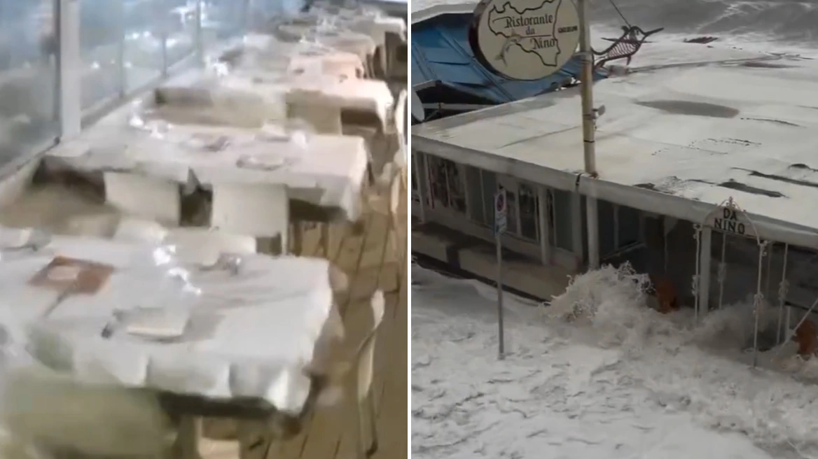 Κόκκινος συναγερμός σε Σικελία και Σαρδηνία λόγω του κυκλώνα Χάρι