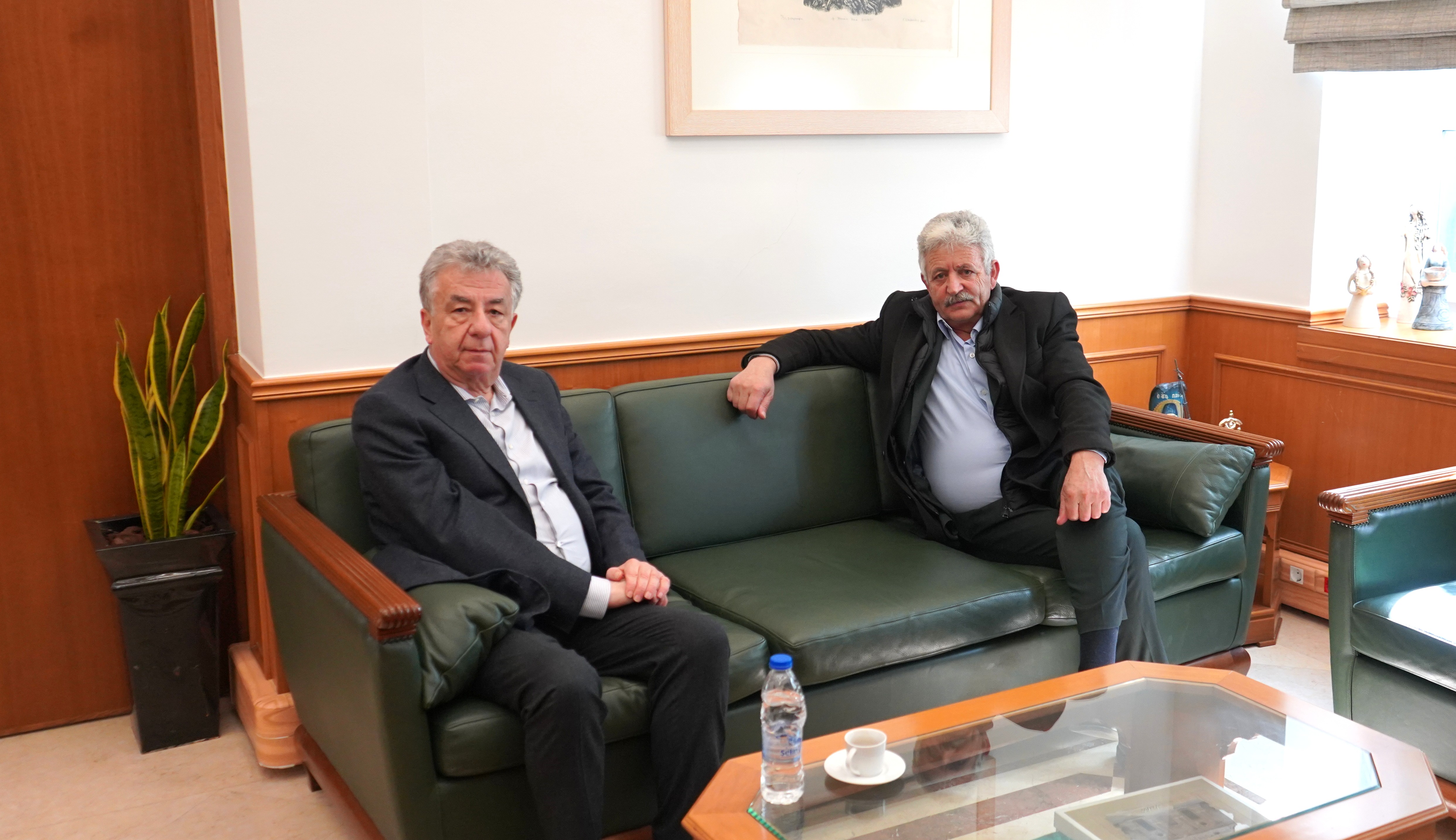 Συνάντηση Περιφερειάρχη Κρήτης με τον Δήμαρχο Οροπεδίου Λασιθίου