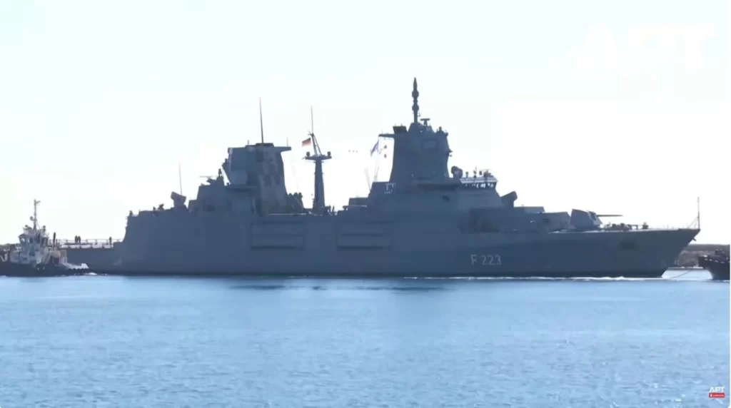 Η γερμανική φρεγάτα FGS Nordrhein-Westfalen έφτασε στο λιμάνι της Λεμεσού
