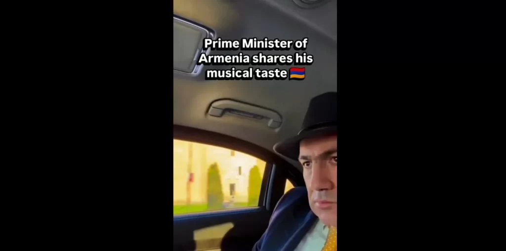 Ο πρωθυπουργός της Αρμενίας έγινε viral ακούγοντας trap στο αυτοκίνητο