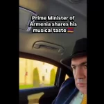 Ο πρωθυπουργός της Αρμενίας έγινε viral ακούγοντας trap στο αυτοκίνητο