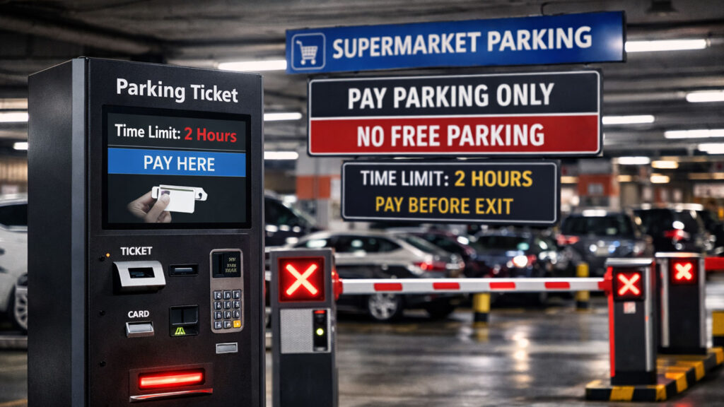 Τέλος το «παρκάρω ελεύθερα» στα σούπερ μάρκετ: Πότε θα πληρώνουμε ακόμα και όταν ψωνίζουμε