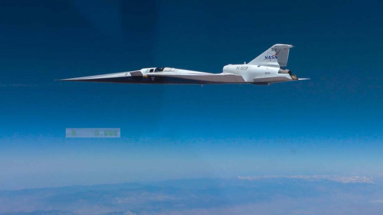 Το πειραματικό αθόρυβο αεροσκάφος X-59 πέταξε ταχύτερα από την ταχύτητα του ήχου (βίντεο)